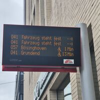 Der Demozug war der Grund für die Verspätungen