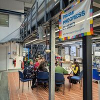 Fleißes emaillieren beim Netzwerktreffen