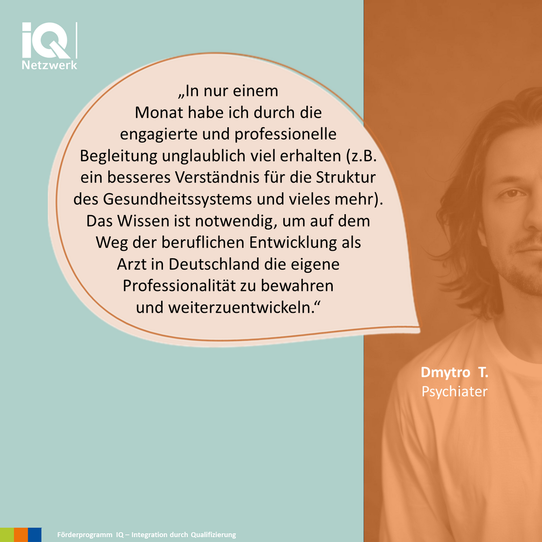Teilnehmer mit Zitat