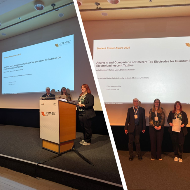 Julia Demmer bei der Preisverleihung des Student Poster Awards